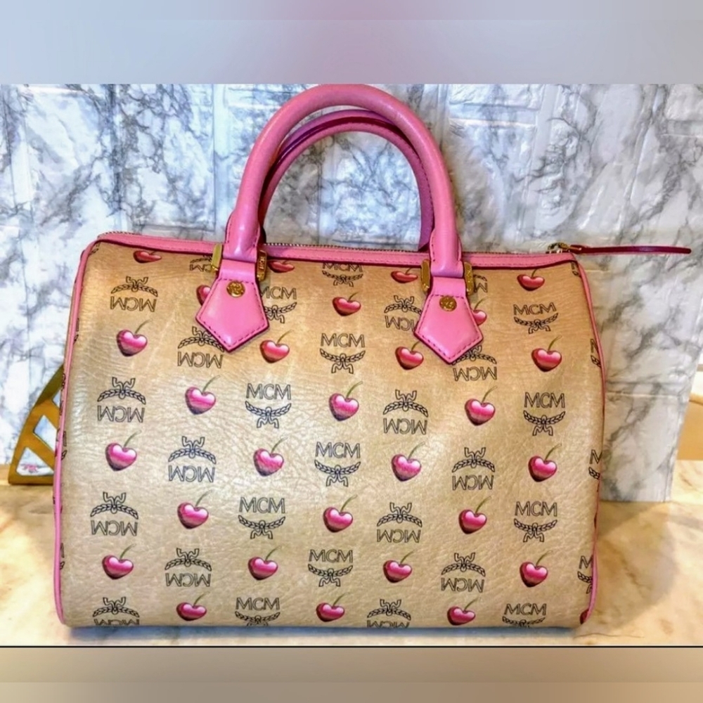 MCM Boston Bag With 2 COA'S, Dustbag & Matching Card Case Wallet... VERY RARE!!! - Picture 3 of 16